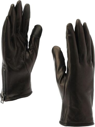 All Saints Zip Leather Gloves in Saudi Arabia