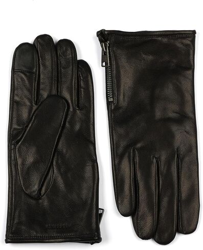 All Saints Zip Leather Gloves in Saudi Arabia