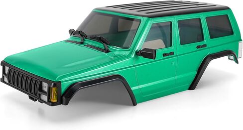 INJORA 6.10in 133g قاعدة عجلات ABS هيكل شيروكي صلب لهيكل TRX4M Bronco Defender 1/18 RC ترقية الزاحف (رمادي فضي) in Saudi Arabia