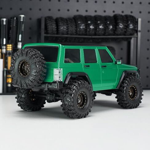 INJORA 6.10in 133g قاعدة عجلات ABS هيكل شيروكي صلب لهيكل TRX4M Bronco Defender 1/18 RC ترقية الزاحف (رمادي فضي) in Saudi Arabia