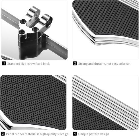 Motorcycle Floorboards Footrest Footboards for Harley Touring, Road King, Street Glide, Road Glides (1986-2023), Softail FL Heritage, Fat Boy Deluxe (1986-2017), Dyna FLD (2012-2016) in Kuwait
