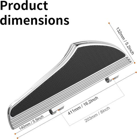 Motorcycle Floorboards Footrest Footboards for Harley Touring, Road King, Street Glide, Road Glides (1986-2023), Softail FL Heritage, Fat Boy Deluxe (1986-2017), Dyna FLD (2012-2016) in Kuwait