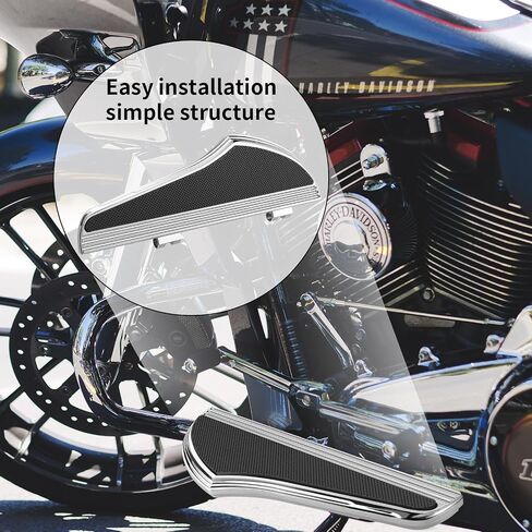 Motorcycle Floorboards Footrest Footboards for Harley Touring, Road King, Street Glide, Road Glides (1986-2023), Softail FL Heritage, Fat Boy Deluxe (1986-2017), Dyna FLD (2012-2016) in Kuwait