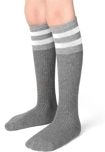 Girls Knee High Socks School Uniform Long Tube Dress Socks for Girls Kids Toddler Soccer Athletic Socks 1-16 Years in Saudi Arabia
