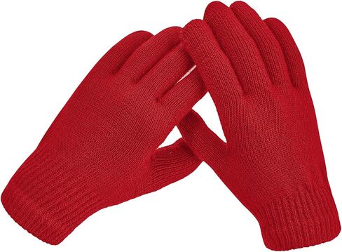 Century Star Winter Gloves for Women Men Warm Knit Gloves Clod Weather Stretchy Magic Glove Adults Full Finger Mittens in Saudi Arabia