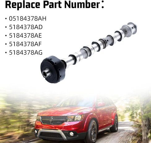 5184380AG Right Side Intake Camshaft Compatible with Jeep for Dodge for Chrysler & for Ram 3.6L V6 Models 5184380AE 05184380AH 5184380AD 5184380AF in Saudi Arabia