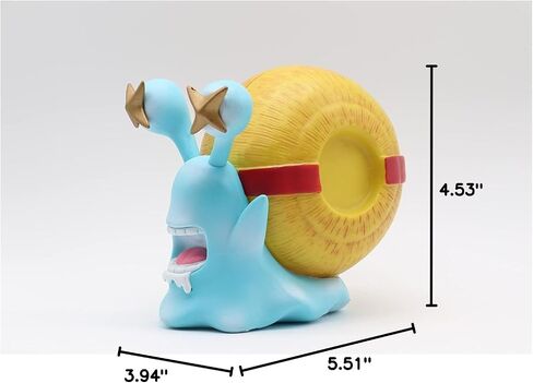 Thcbme Anime Action Figures Den Den Mushi Cute Figures Transponder Snail Phone Bug PVC Figures Model Collection Ornaments (Ace) in Saudi Arabia