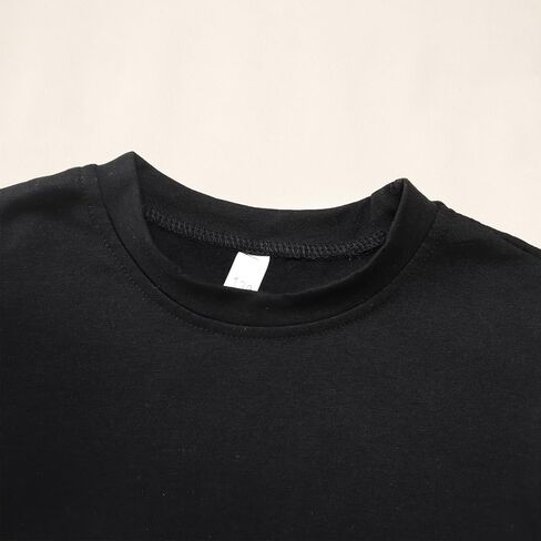 IZYJOY الفتيات الصيف تانك القمم بلون مخطط قمصان بلا أكمام الاطفال قبعة الأكمام Crewneck عادية المحملة 7-13 سنوات in Kuwait