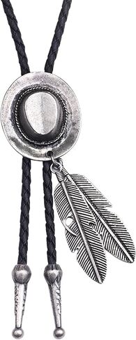 ربطة عنق جوسيفان بولو للرجال من رعاة البقر الغربي، ربطة عنق بولو، ربطة عنق جلدية، ربطة عنق الهالوين، إكسسوارات تنكرية للنساء in Kuwait