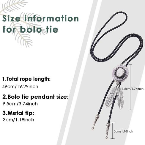 ربطة عنق جوسيفان بولو للرجال من رعاة البقر الغربي، ربطة عنق بولو، ربطة عنق جلدية، ربطة عنق الهالوين، إكسسوارات تنكرية للنساء in Kuwait