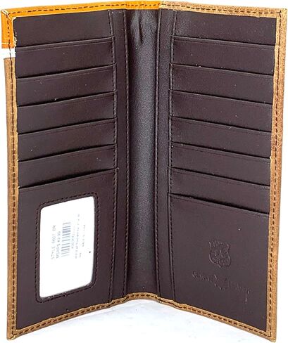 Checkbook Wallet Bifold w w/o Cow Hair or Embroidery Fabric Wallet 0203 BR in Saudi Arabia