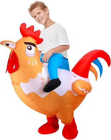 Inflatable Chicken Costume, Halloween Blow up Costumes Ride On Chicken Costume in Saudi Arabia