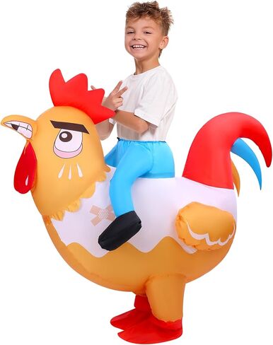 Inflatable Chicken Costume, Halloween Blow up Costumes Ride On Chicken Costume in Saudi Arabia