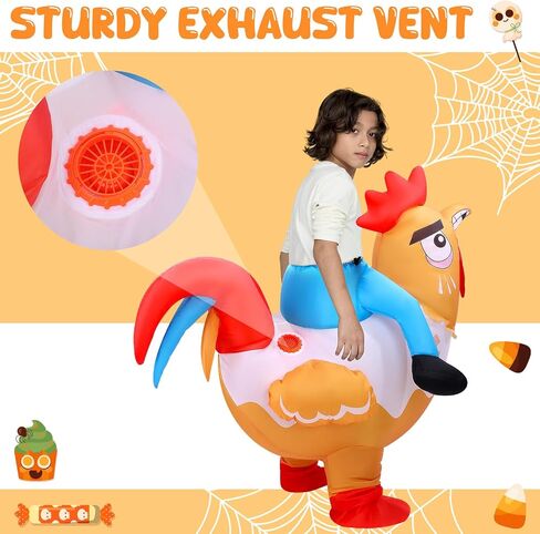 Inflatable Chicken Costume, Halloween Blow up Costumes Ride On Chicken Costume in Saudi Arabia