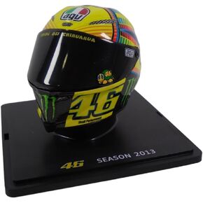 OPO 10 - Valentino Rossi Moto GP Season 2013 1/5 Scale Helmet Compatible with Yamaha YZR-M1 - CR010