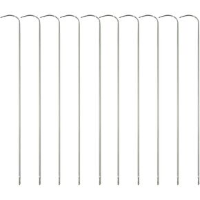 MTQY 10PCS 6.2inch/16cm Reusable Curved Beading Needle Rotary Needle Stainless Steel Curved Beading Needle Suitable for Glass Metal Plastic and Wood Bead