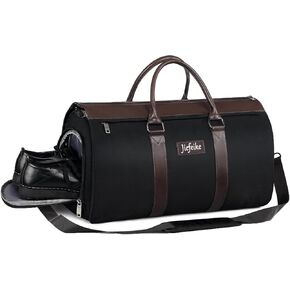 Jiefeike Garment Bags for Travel,Travel Garment Duffle Bag with Shoe Pouch for Men Women,Convertible Garment Bags for Travel Carry on 2 in 1 Hanging Suit Bag for Weekender Business Overnight