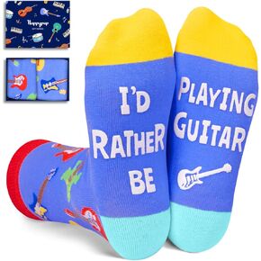 HAPPYPOP Novelty Music Gifts For Kids, Girls Boys Socks 6-8 Years Old, Gifts For Kids Who Love Music, Music Note Gifts For Music Lovers