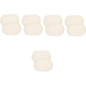EXCEART 10 Pcs Woven Bag Base Crochet Basket Bottom Circle Handicraft Base Board Wood Crochet Base Crochet Basket Base Weaving Base Board Wood Trim Base Board for Knitting Oval Substrate