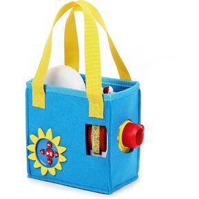 Hounyoln Case for Little Tikes Story Dream Machine Books,Felt Cloth Little Tikes Projector Toy Folding Bag Portable Carrying (Blue)
