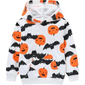 HILEELANG Kids Boy Toddlers Hoodie Sweatshirt Zip-Up Pullover Casual Kangaroo Pocket Athletic Clothes