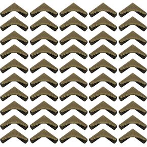 PATIKIL 22mm Metal Book Corners,100pcs Photo Corners Book Corners Protector Retro Metal Decorative for Crafting Scrapbook Photo Album Book Binding,Silver Tone