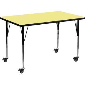 Flash Furniture 30x60 Yellow Activity table, 30" W x 60" L