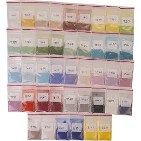 Powder Enamel Assortment for Glass Fusing