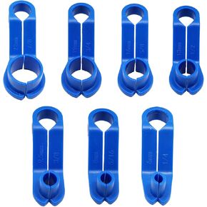 7PCS Fuel Line Removal Release Tool, AC Fuel Line Disconnect Tool Set, 1/4 5/16 3/8 1/2 5/8 3/4 7/8 Inch Quick Disconnect Kit Compatible with Ford/GM/Chrysler/Mazda