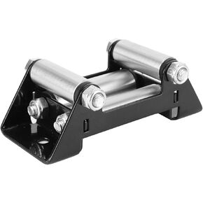 Estink Winch Cable Roller Fairlead, Universal Side by Side Winch Cable Roller Fairlead Heavy Duty 125mm 5in Hole Diatance Winch Roller Fairlead Universal Winch Accessories