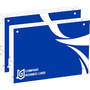 Acrylic Business Card Frame 2.5 x 3.5 Inch Wallet Size Picture Frame, 20mm Thick Clear Double Sided Frameless Magnetic Mini Picture Frame Desktop Display for Office and Home Decor (2 PCS)