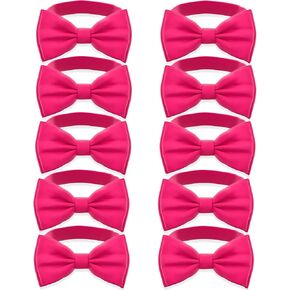 Adam Young Men's 10 pack Bow Ties Pre-Tied Style Formal Satin Classic Bowtie for Tuxedo Faux Silk