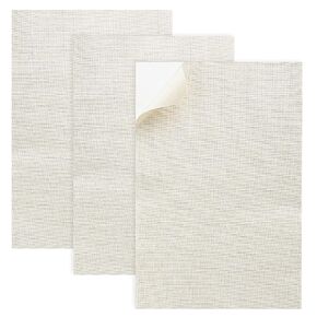 3Pcs Canvas Repair Patch, 8×12 Inch Canvas Repair Tape, Waterproof Self-Adhesive Fabric Repair Patch for Tents, Boat Cover, Pop Up Canopy, Patio,Bags, Car Seats, Sofas, Furniture Cover(Beige)