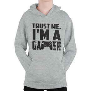 BROOKLYN VERTICAL Boys Video Gamer Hoodie Gaming Print Pullover with Pockets Fleece S-XL