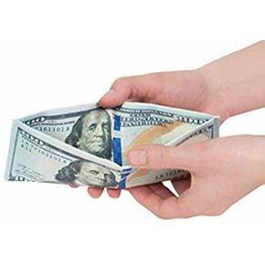 CLGIFT Set of 12 x 100 Hundred Dollar Bill Wallet USA Patriotic Souvenir Gift/Gift for Man/Party Favor/Funny Gift