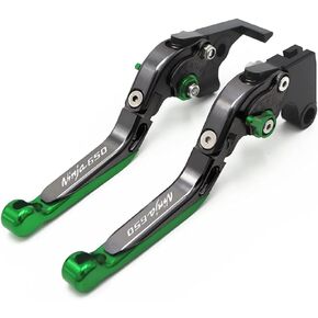 for Kawasaki Ninja 650R/ER-6F/EX650/KRT 2017-2023 Adjustable Folding Extendable Handle Brake Clutch Levers CNC Aluminum (NINJA650-Black)
