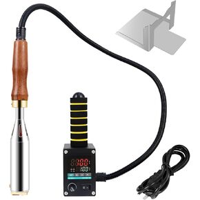 Goodcrafter Electric Branding Iron,500W Temperature Adjustable Branding Stamping Embossing Soldering Iron with Digital Display for Woodworker and Leather crafts, Food Branding Iron