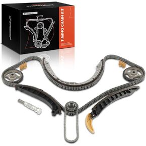 A-Premium 11PCS Engine Timing Chain Kit W/Sprocket & Tensioner & Guide Compatible with Porsche Cayenne 2008-2019, Panamera 2010-2016 - 4.8L, V8 - Replace# 94810516910, 94810725212