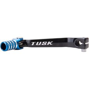 Tusk Racing Folding Shift Lever Black/Blue Tip Compatible With Yamaha TW200 1990-2021