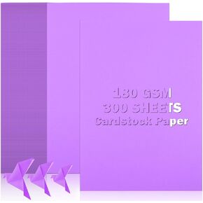 Cardstock Paper,300 Sheets A4 Construction Paper for Card Making, Kids Art Crafts, Scrapbooking, Heavyweight Colored Craft Paper for DIY, Card Stock for School Projects (Green)