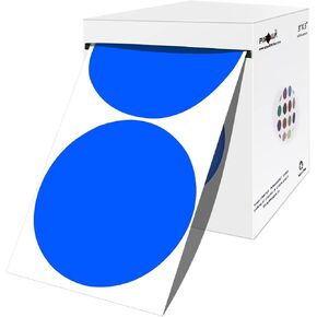 PARLAIM 3 X 3 inch Color Code Dot Stickers, 500pcs 3" Gold Round Color Coding Circle Labels per Roll in Dispenser Box for Inventory Storage Present Box