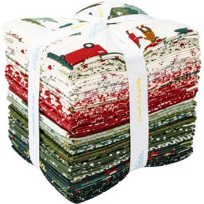 Sandy Gervais Christmas is in Town 31 Fat Quarters Riley Blake Designs FQ-14740-31