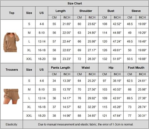Lrady Women's 2 Piece Outfits Lounge Sets Long Sleeve Tops and Shorts Matching Set Shorts Set Waffle Knit Pajama Sets in Saudi Arabia