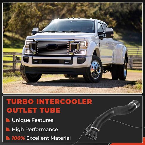 أنبوب منفذ المبرد التوربيني متوافق مع Ford F-250 F-350 Super Duty 2017 2018 2019 6.7L Powerstroke استبدال HC3Z-6F073-B HC3Z-6F073-A in Saudi Arabia