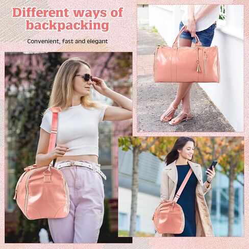 حقيبة سفر حقيبة ملابس حقائب دفل للملابس للسفر تحمل على حقيبة ملابس من البولي يوريثان 2 في 1 حقائب أمتعة للسفر (بيج) in Kuwait