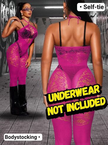 Body Stockings For Women Sexy Lingerie, Fits 0-16, Fishnet Bodysuit Glow Party Rave Club, Dancer Outfits Exotic Sets in Saudi Arabia