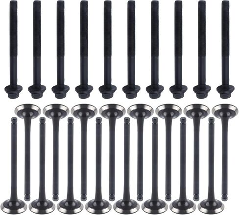 MUCO New Head Gasket Set W/Bolts&Intake Exhaust Valves for Hyundai Accent V-elost-er Kia Rio Soul 1.6L L4 2012 13 14 15 16 17 18 2019 Bolt MLS Head Gasket Set HS26554PT HS55010 HBHY22L HBK195 in Saudi Arabia