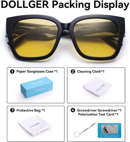 Polarized Fit Over Glasses Sunglasses for Women Trendy Square Wrap Around Shades UV Protection Driving Riding in Saudi Arabia