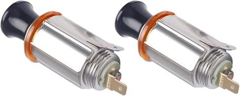 Olivia & Oliver DC 12V Car Cigarette Lighter Socket Assembly with Eject Button，Cigarette Lighter Plug Replacement Accessory Push Button for most Cars Boats in Kuwait
