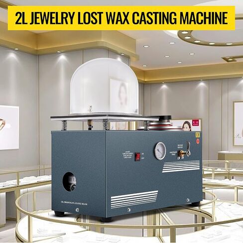 VEVOR Vacuum Investing Casting 2L Vacuum Casting Machine with 3 CFM Pump Casting and Investing Machine for Invested Flasks and RTV Molds in Saudi Arabia